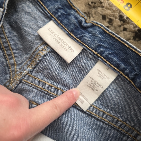 SOLD Vintage Liz Claiborne Liz Wear Jeans maxi Denim Skirt Womens 4 - Picture 6 of 6